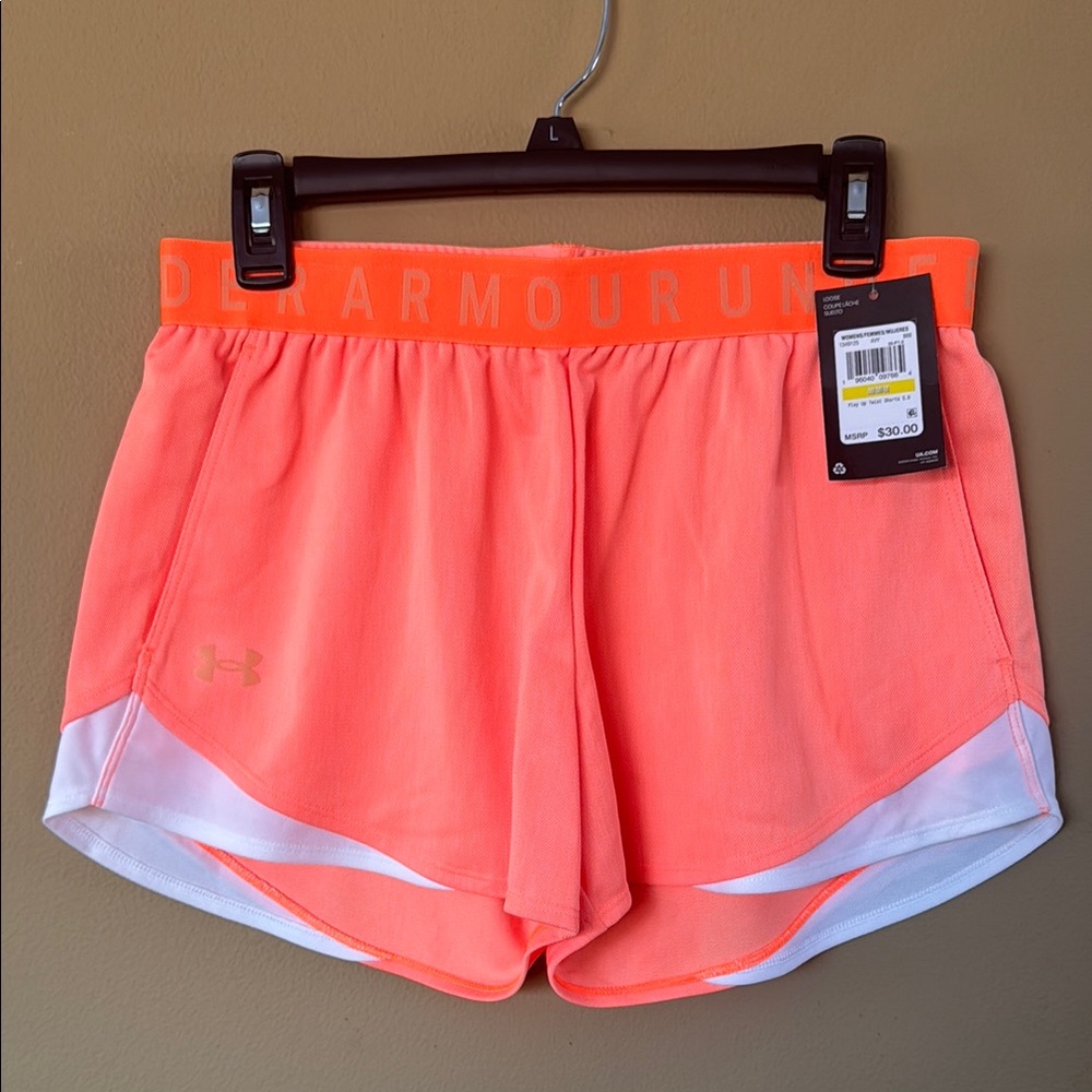 Under Armour Women's Orange Athletic Shorts